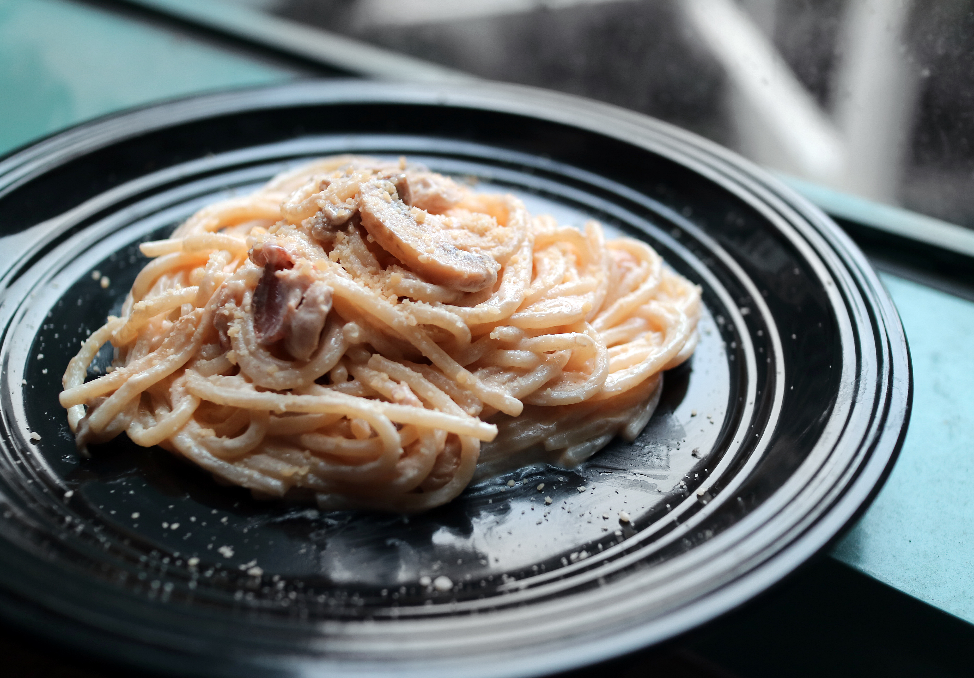creamy bacon cheese mushroom pasta clara ole